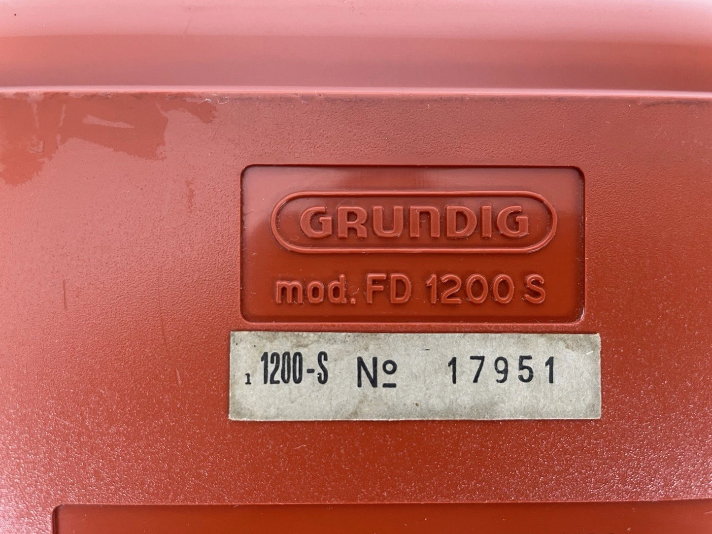 Radio Filodiffusione Grundig FD1200S Vintage Design Anni 70 Arancio Mattone