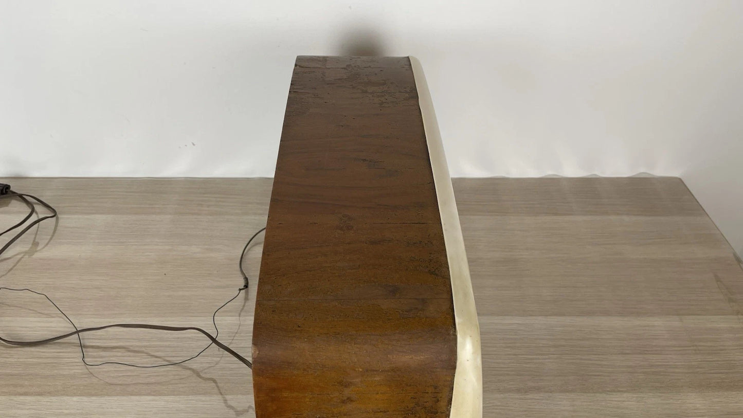 Antica Radio D'Epoca Minerva 525/2 Vintage Valvolare Anni 50 In Legno Solo AM