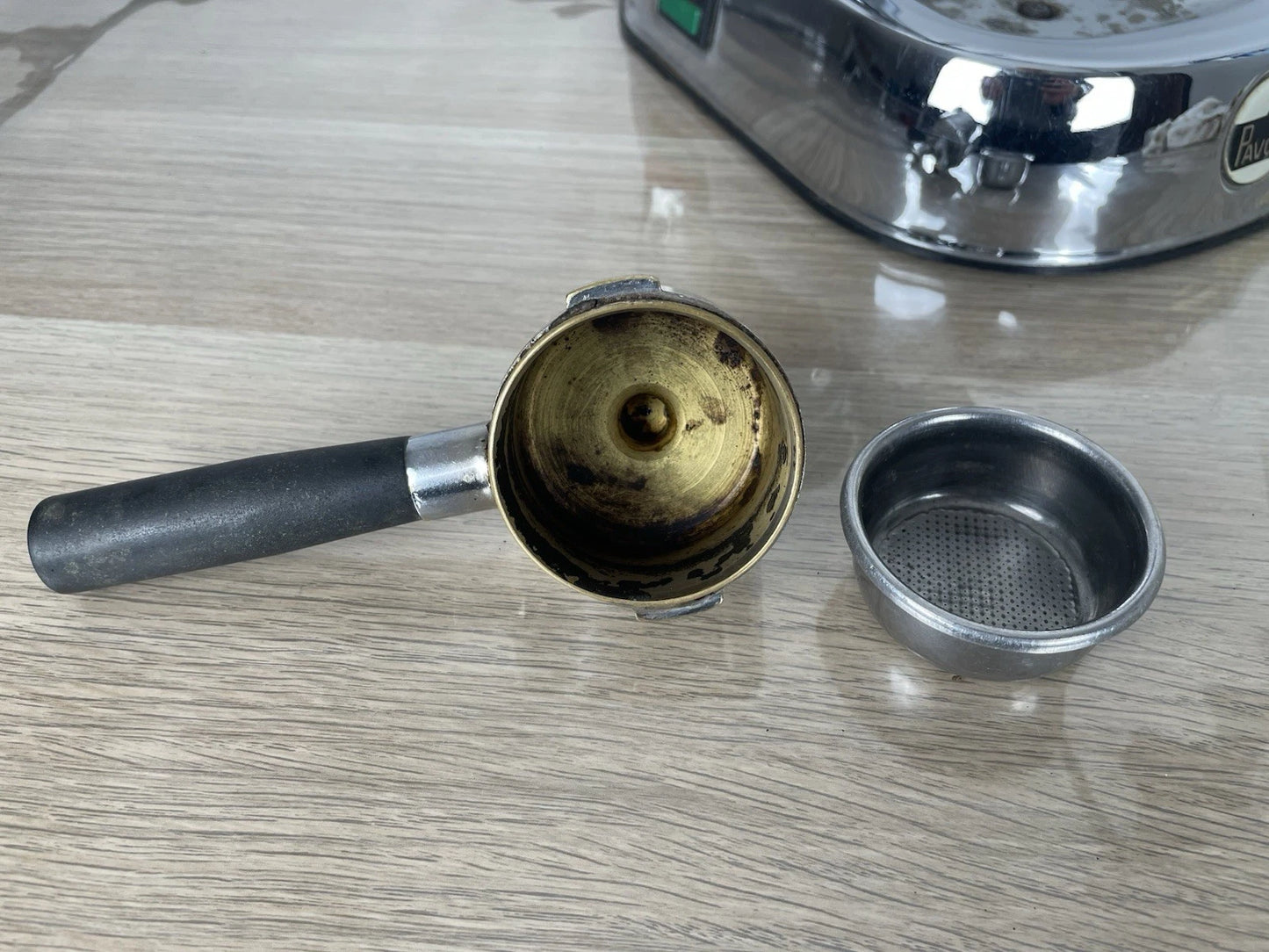 Macchina per caffè espresso La Pavoni 2a Europiccola Argento Vintage Anni 90