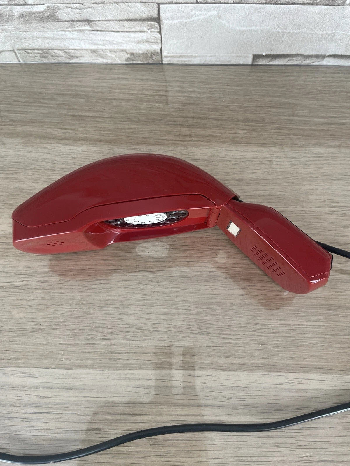 Telefono Grillo Rosso Bordeaux Design Zanuso Sapper Vintage A Disco Siemens Auso