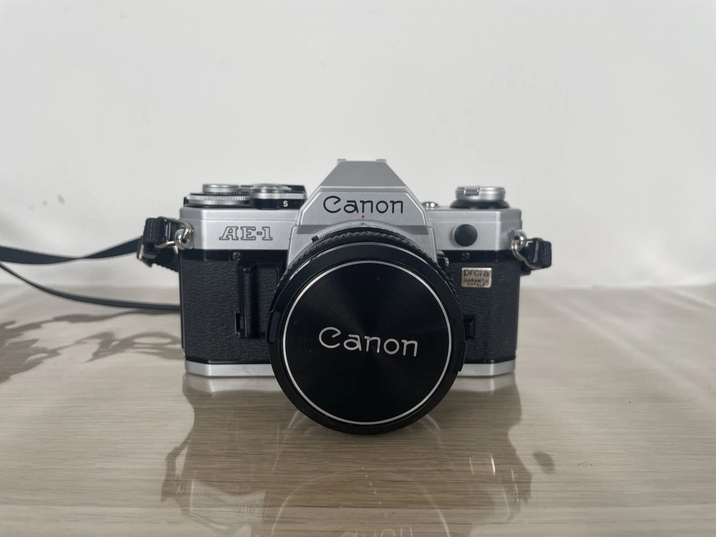 Fotocamera Canon AE-1 35mm SLR Film Camera Obiettivo 50mm Custodia +Battery Pack