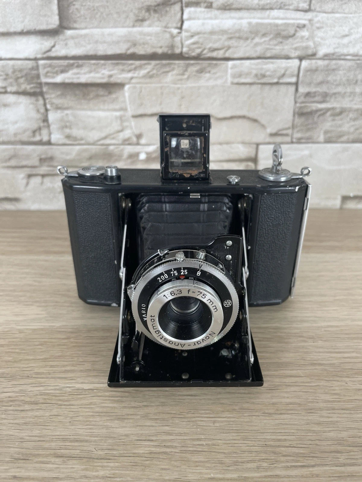 Fotocamera A Soffietto Zeiss Ikon Nettar 515/16 Vintage Anni 40/50 Nera 6x6