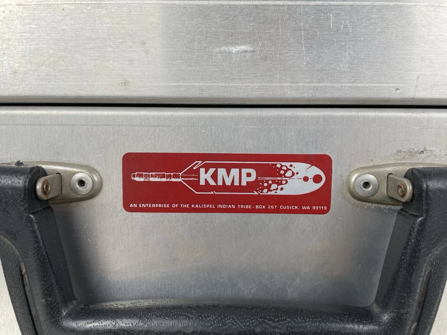 Valigia Tecnica KPM in Metallo Ermetica Vintage per Fotografia Strumenti Argento