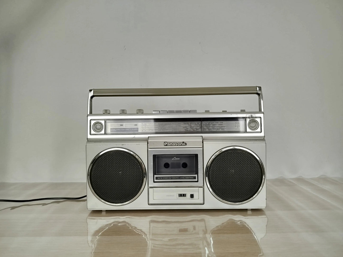 Boombox Ghettoblaster Radio Portatile Panasonic RX-5010LS Argento FM AM E Cavo