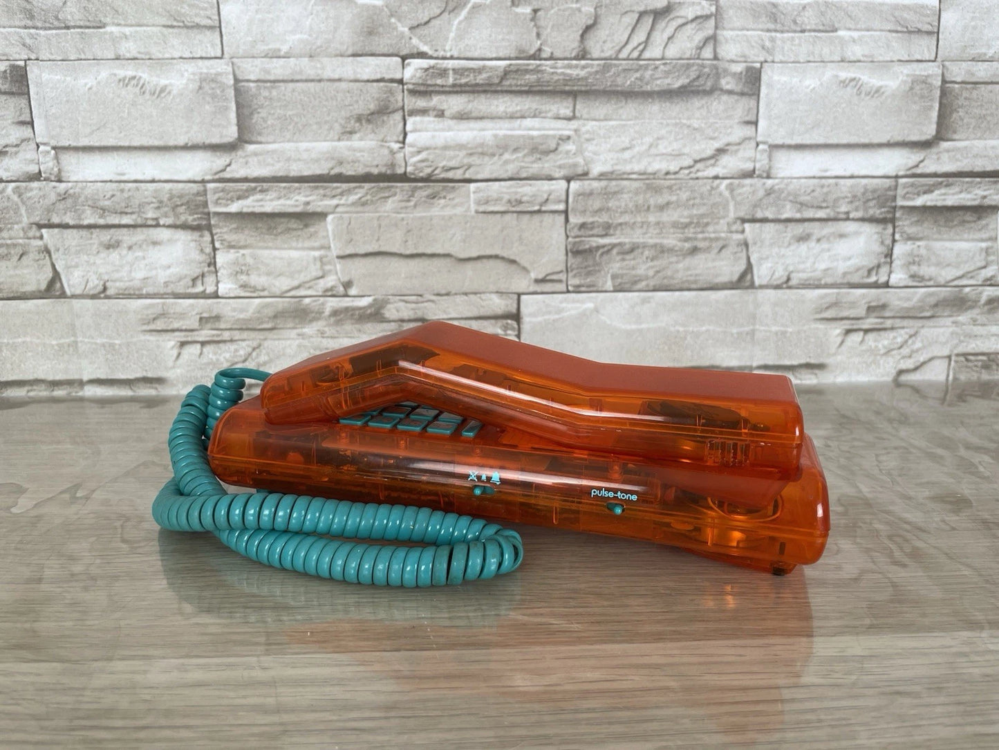Telefono Fisso Swatch Twin Phone Deluxe Model Arancione 1989 Vintage Phone