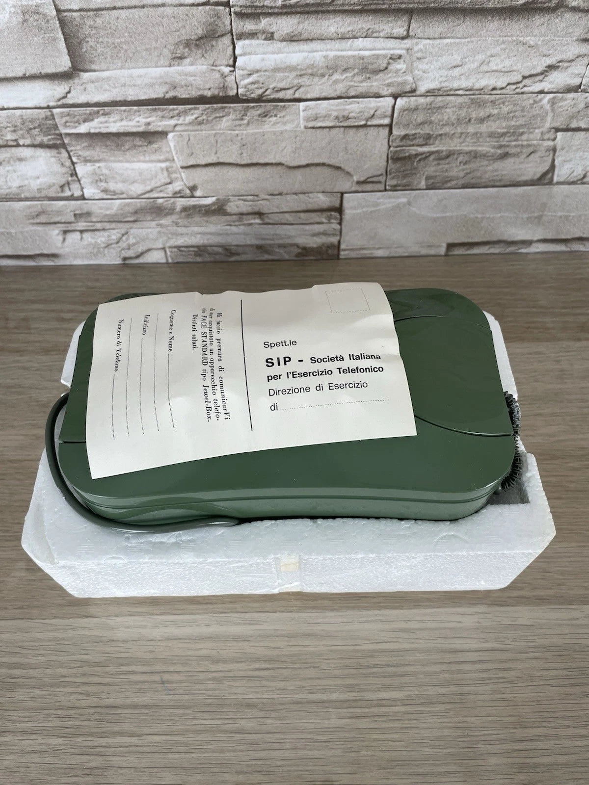 Telefono Face Standard Jewel Box Verde Fisso A Disco Vintage Epoca Anni 60