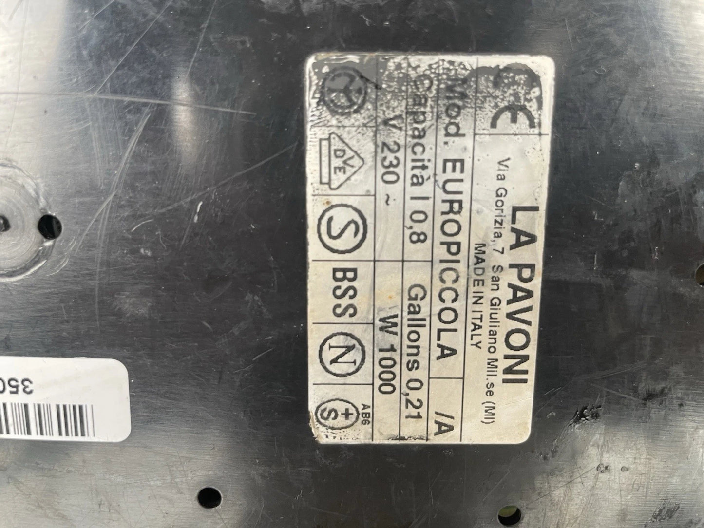 Macchina per caffè espresso La Pavoni 2a Europiccola Argento Vintage Anni 90