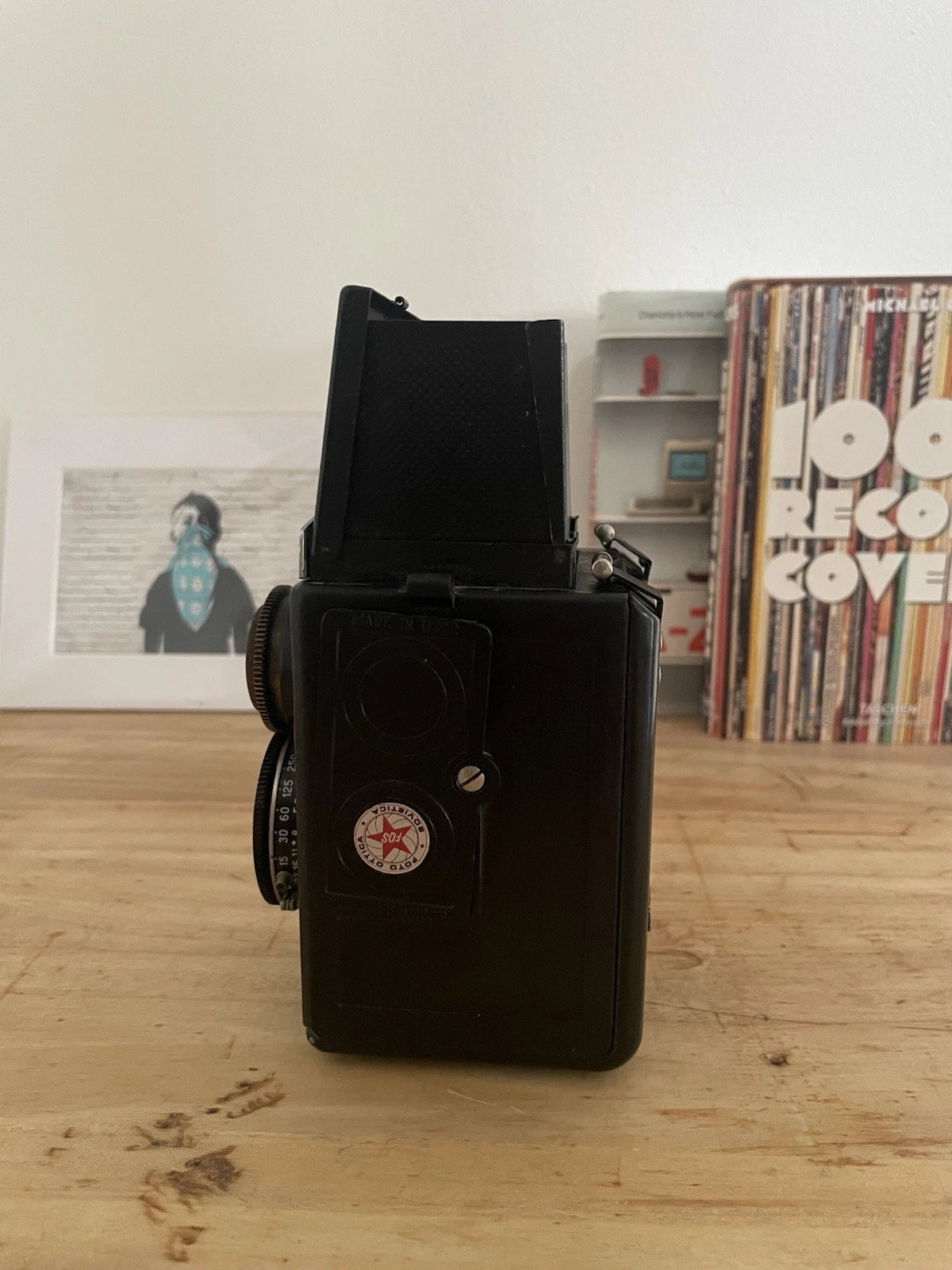 Fotocamera Biottica Lubitel 2 Vintage Epoca Anni 60 6x6 Nera TLR Pellicola 120