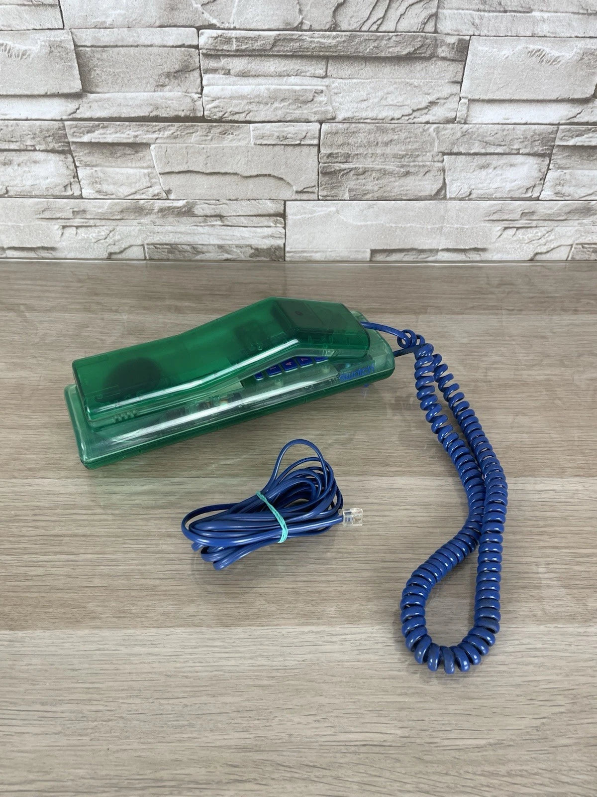 Telefono Fisso Swatch Twin Phone Deluxe Model Verde Blu 1989 Vintage Phone