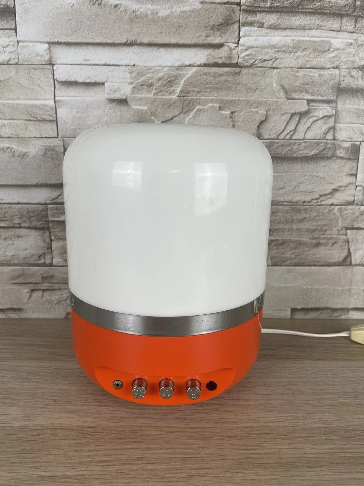 Radio Lampada 60s Europhon Design Adriano Rampoldi Vintage Space Age Arancione