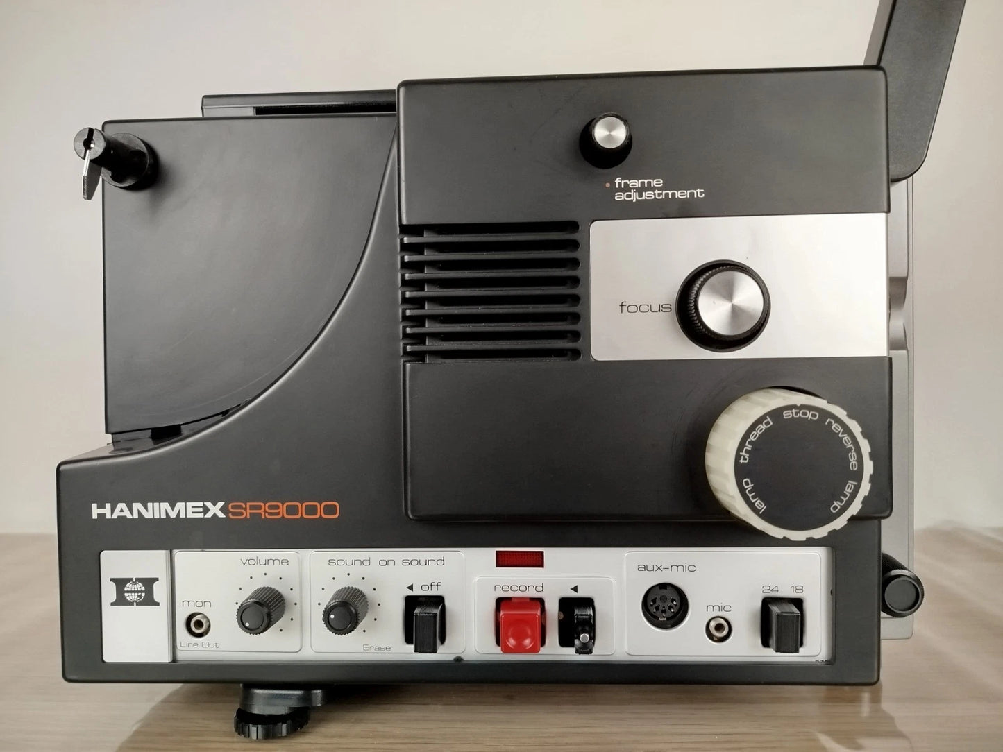 Proiettore Super 8mm Sonoro Hanimex Sr 9000 Vintage Custodia Cavo Scatola Microfono