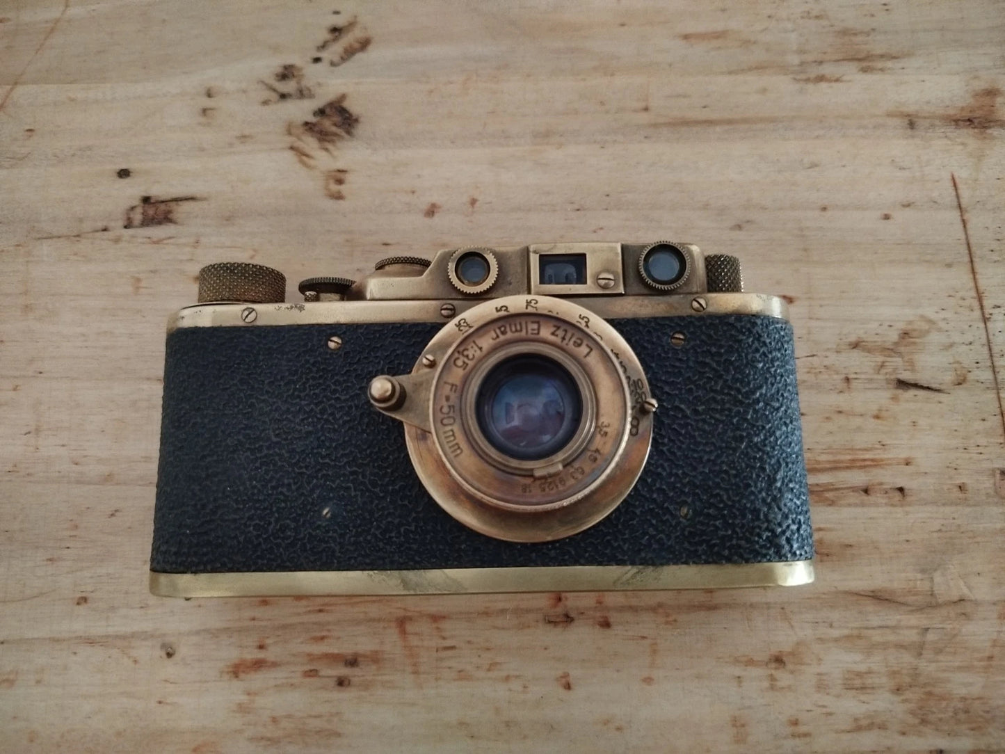 Fotocamera Analogica Leica IIIa Ernst Leitz Wetzlar Anni 30 Matricola 303617 Oro