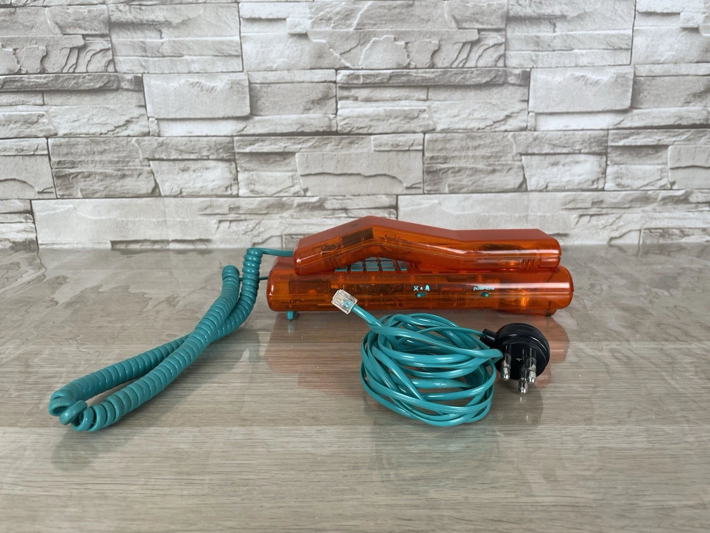 Telefono Fisso Swatch Twin Phone Deluxe Model Arancione 1989 Vintage Phone