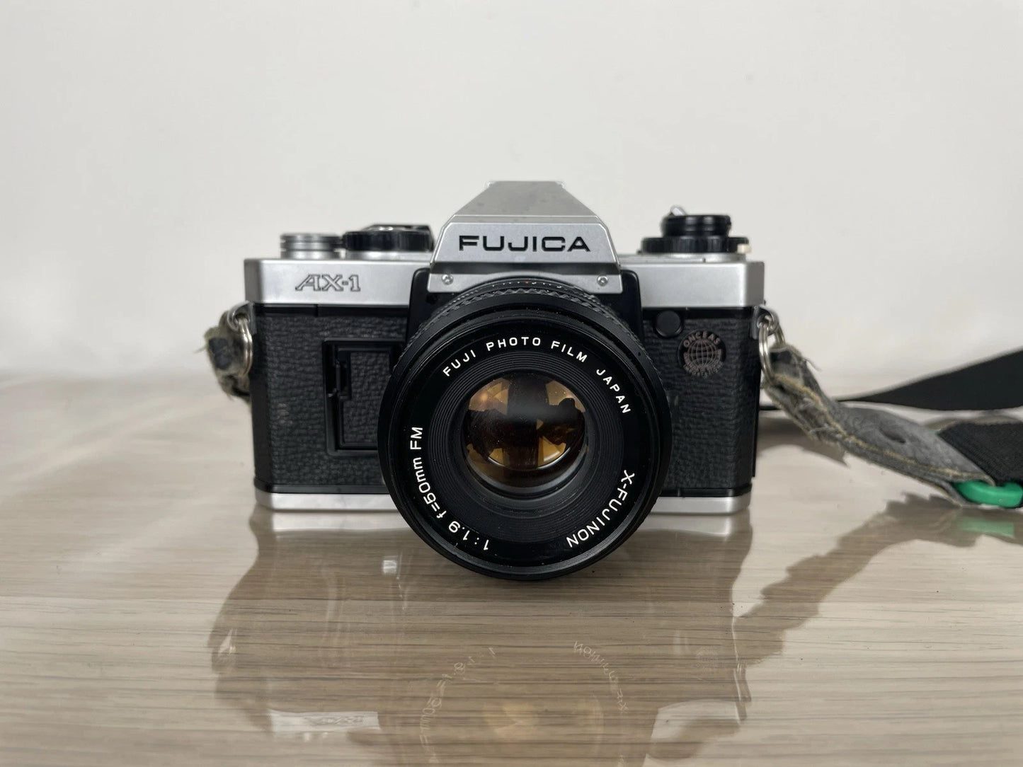 Fotocamera Analogica Fujica Ax-1 Reflex 35mm Obiettivo Fujinon 50 mm Nera 1979