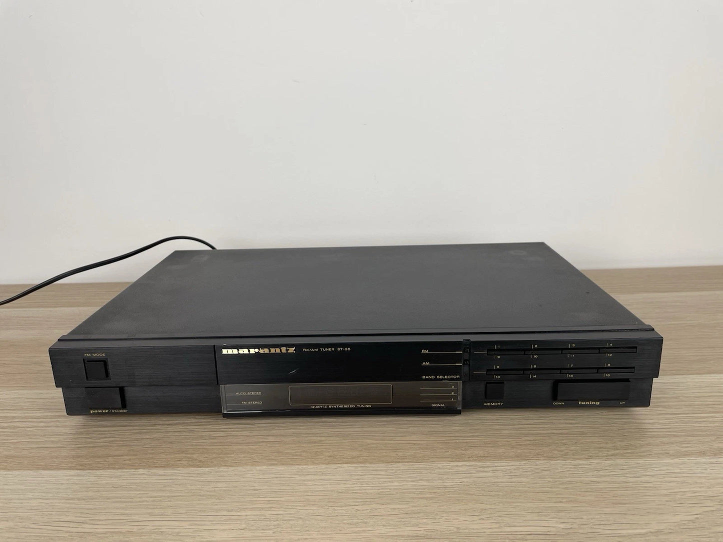 Sintonizzatore Tuner Marantz ST-35 Radio Stereo Vintage Anni 80 Nero Funzionante