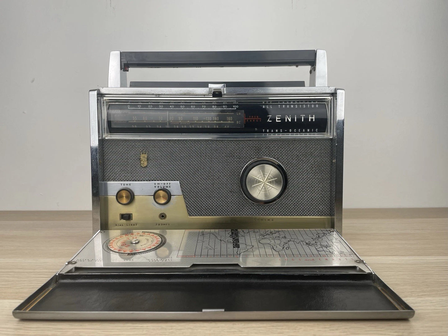 Radio Zenith Trans Oceanic Royal 1000-D Vintage Epoca Anni 50 USA Vintage Raro