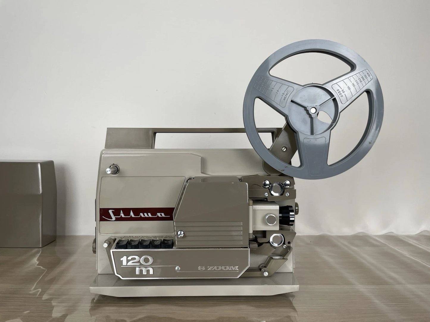 Proiettore Silma 120 m 8 Zoom Super 8 Vintage Epoca Anni 60 + Cavo Bobina Rivoli