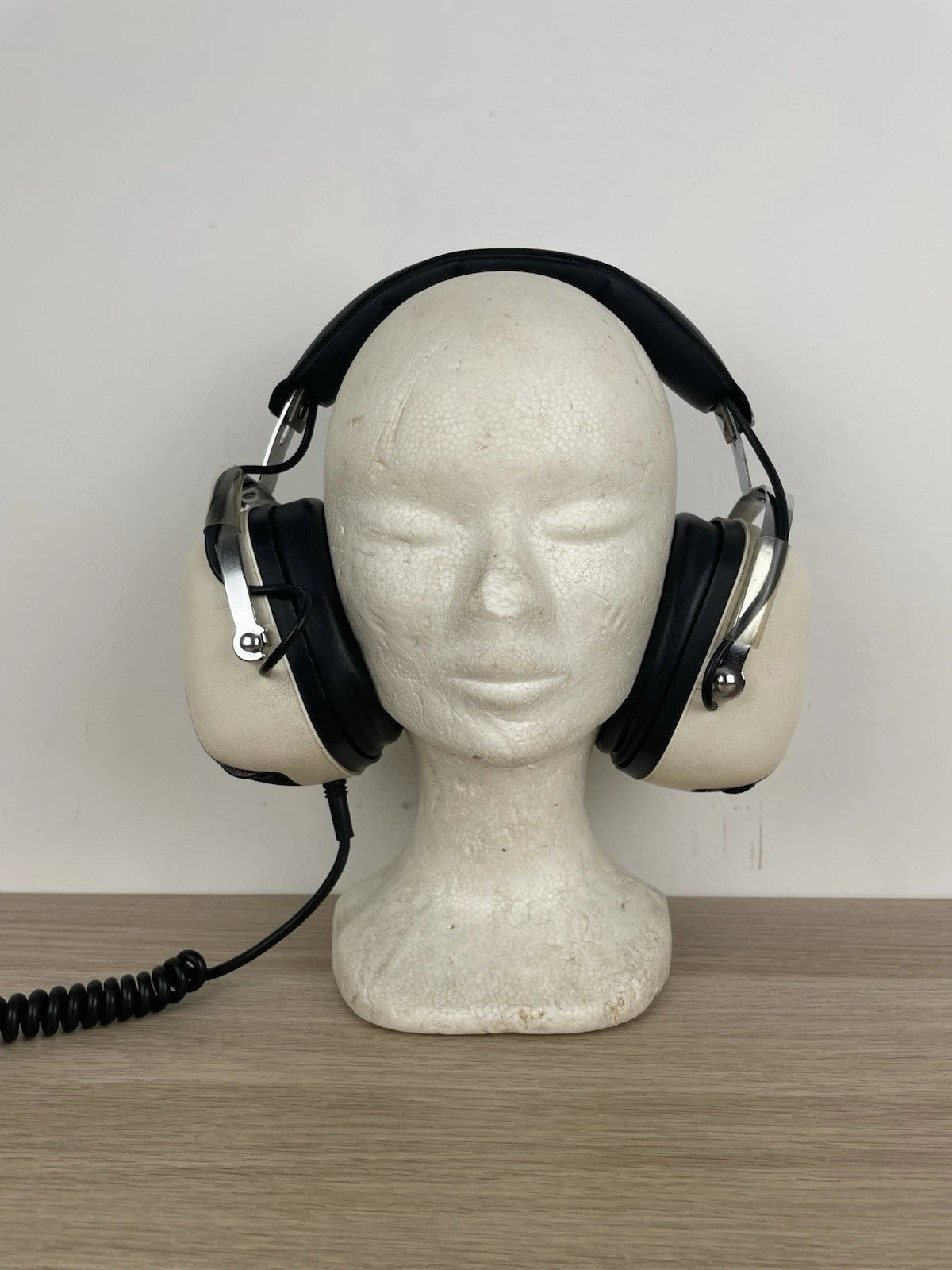 Cuffie Sansui SS L3 Vintage Epoca Anni 70/80 Giappone Bianco Testa Polistirolo