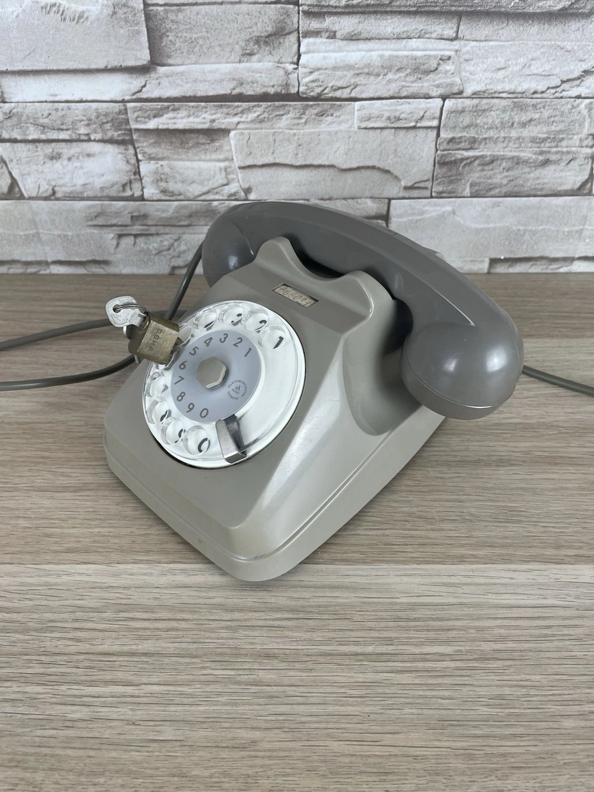 Telefono A Disco Auso Siemens 62 Design Lino Saltini Bigrigio Vintage Anni 60