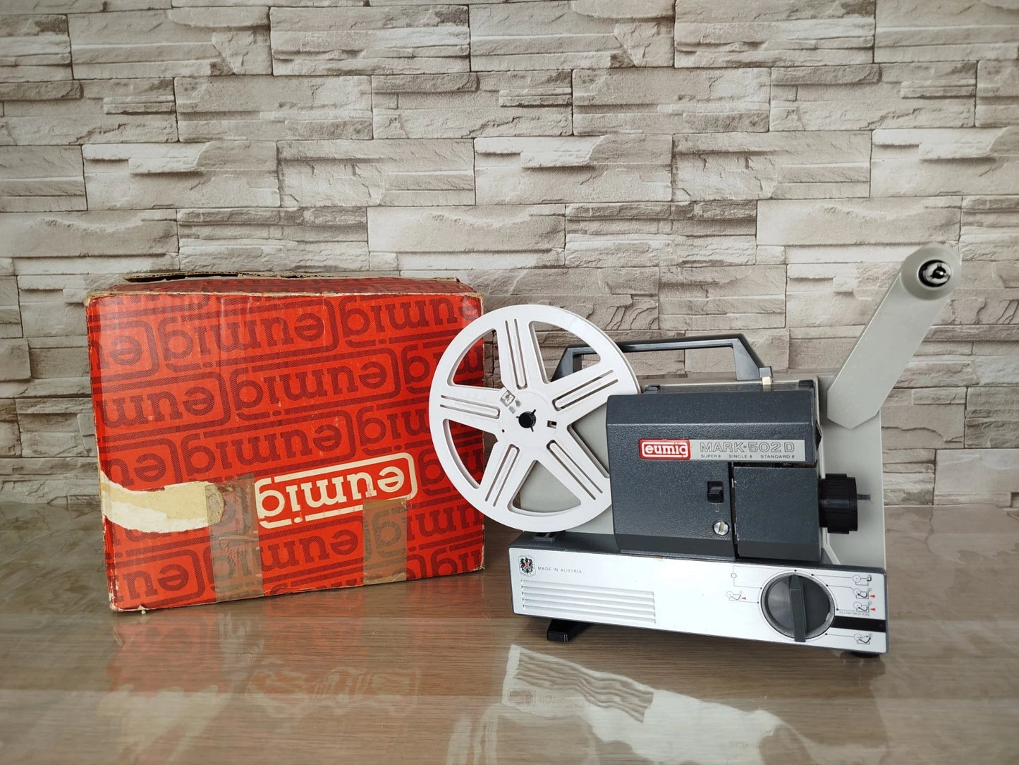 Proiettore Eumig Mark 502 D Per Pellicole Super 8 Vintage Epoca Anni 60 Nero