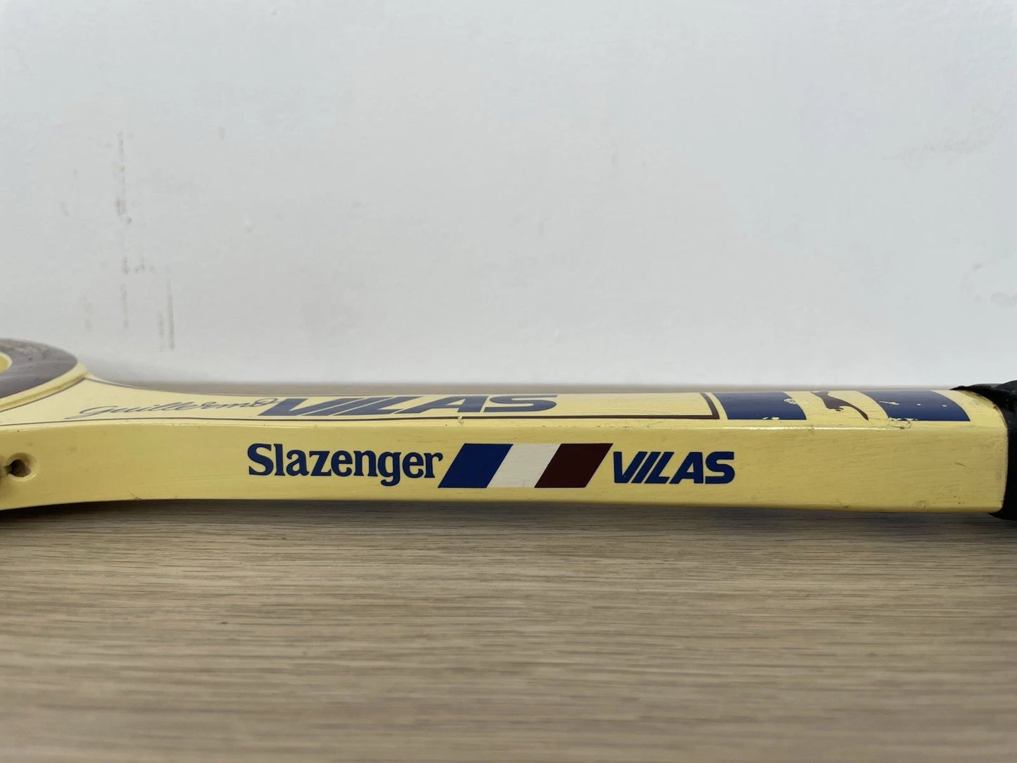 Racchetta Da Tennis Slazenger Guillermo Vilas Junior Frame Vintage Legno 41/8"