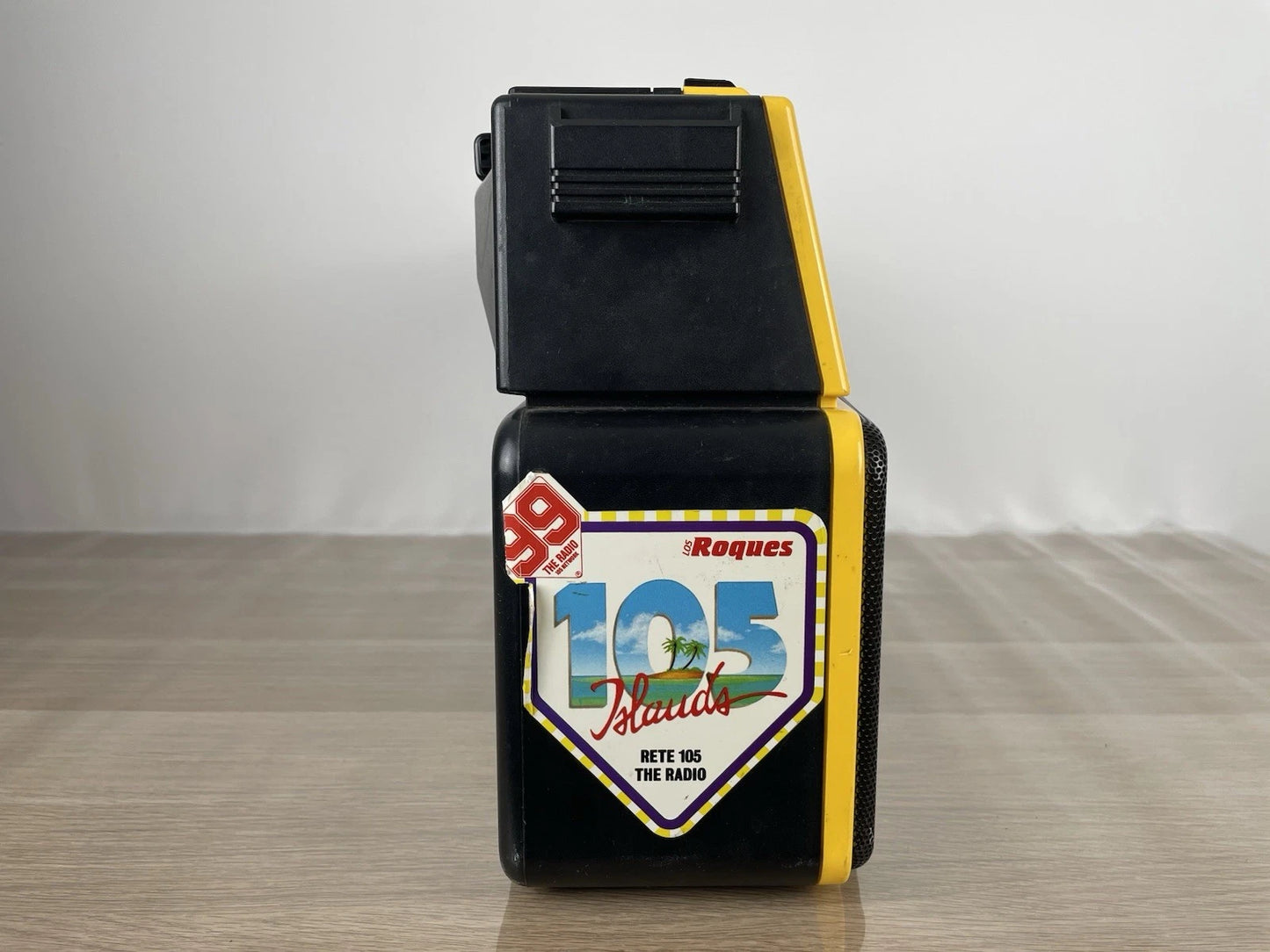 Boombox Radio Philips Double Deck Stereo Radio Cassette Recorder D8304 Gialla