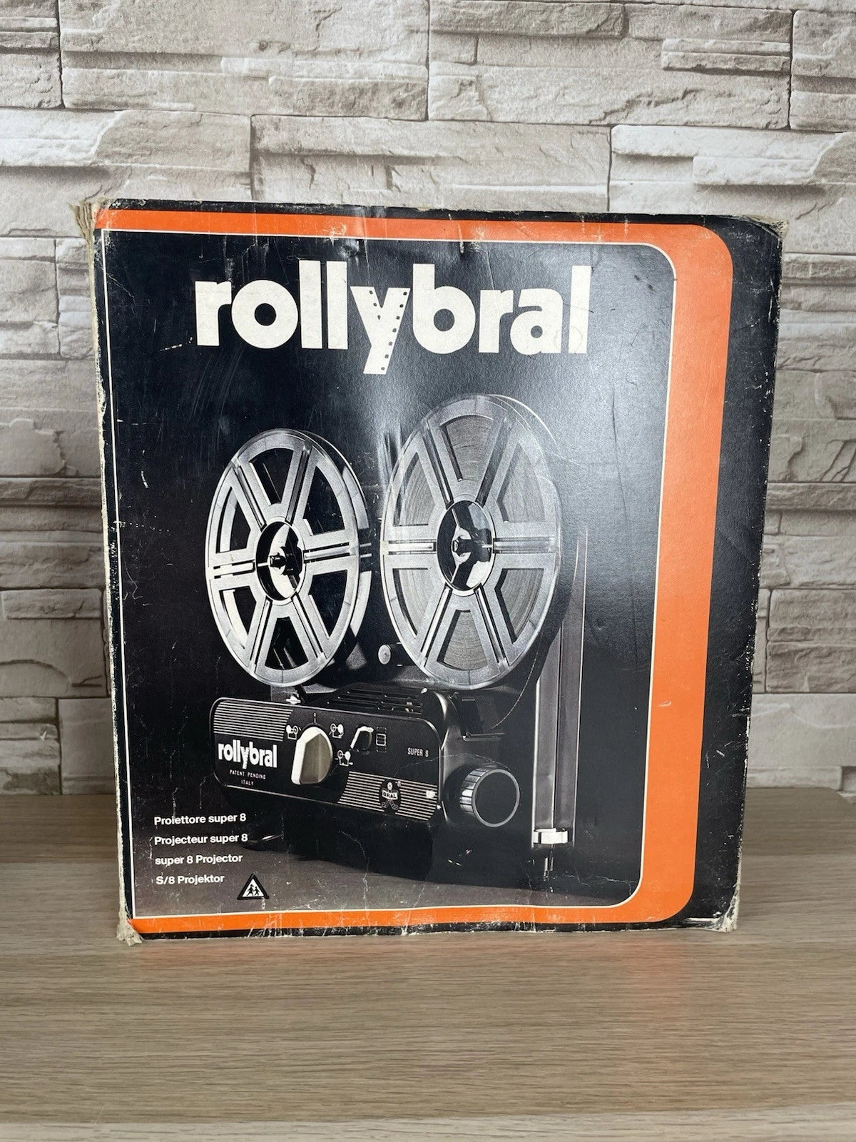 Proiettore Giocattolo Rollybral Vintage Anni '70 Super 8 Per Pezzi Di Ricambio
