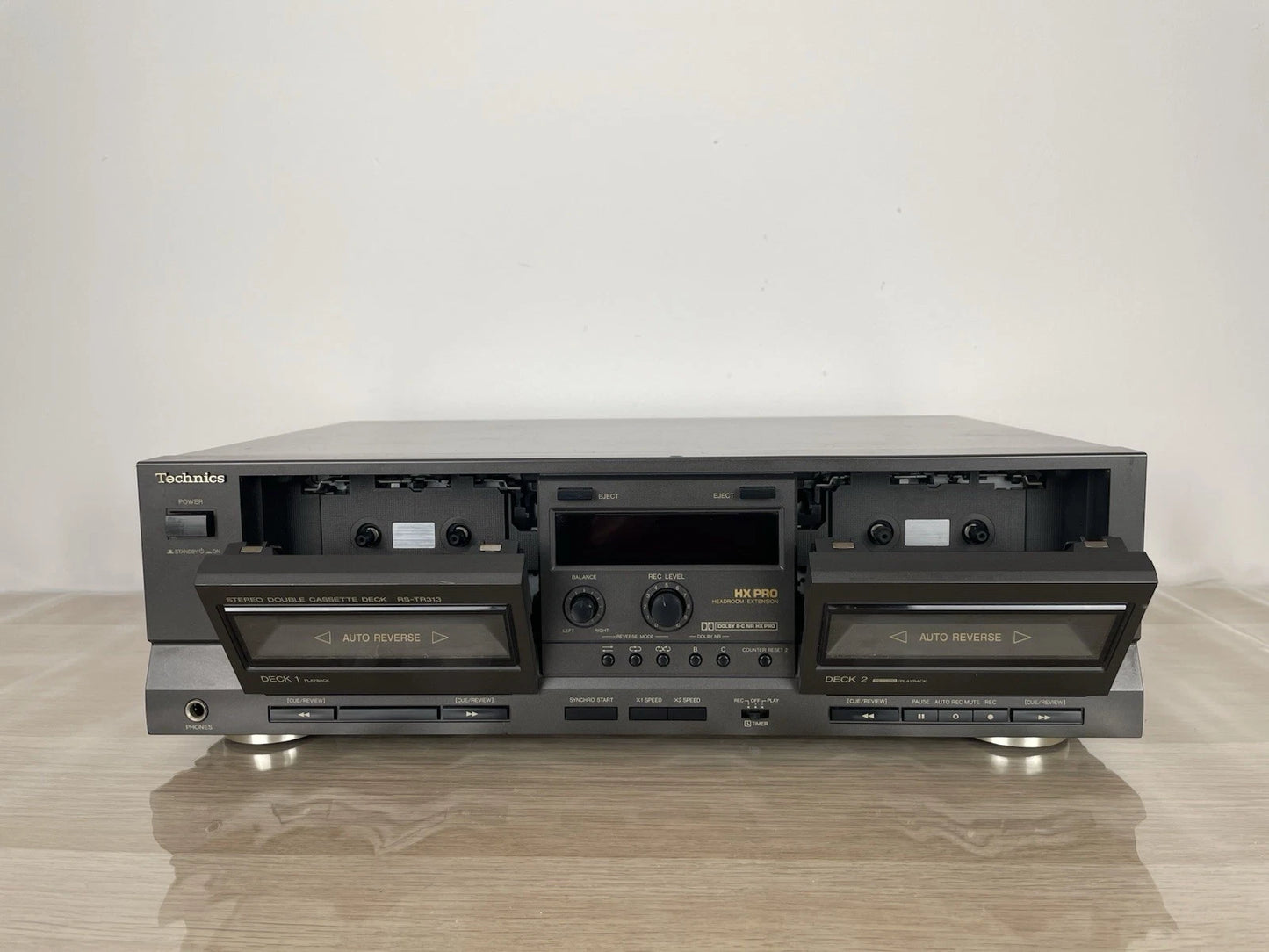 Piastra Cassette Technics RS- TR313 Grigio Lettore Deck 1 Deck 2 Anni 90