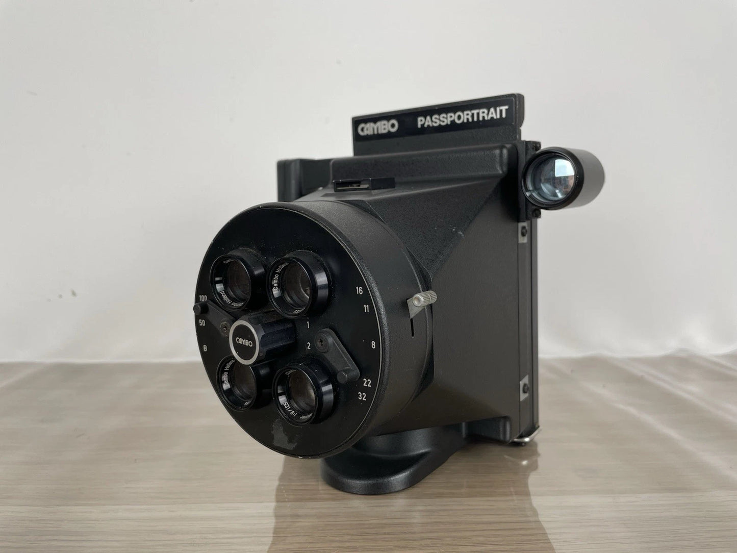 Cambo Passportrait Model 40 Fotocamera Istantanea Vintage Anni 70 Nero Fototessere