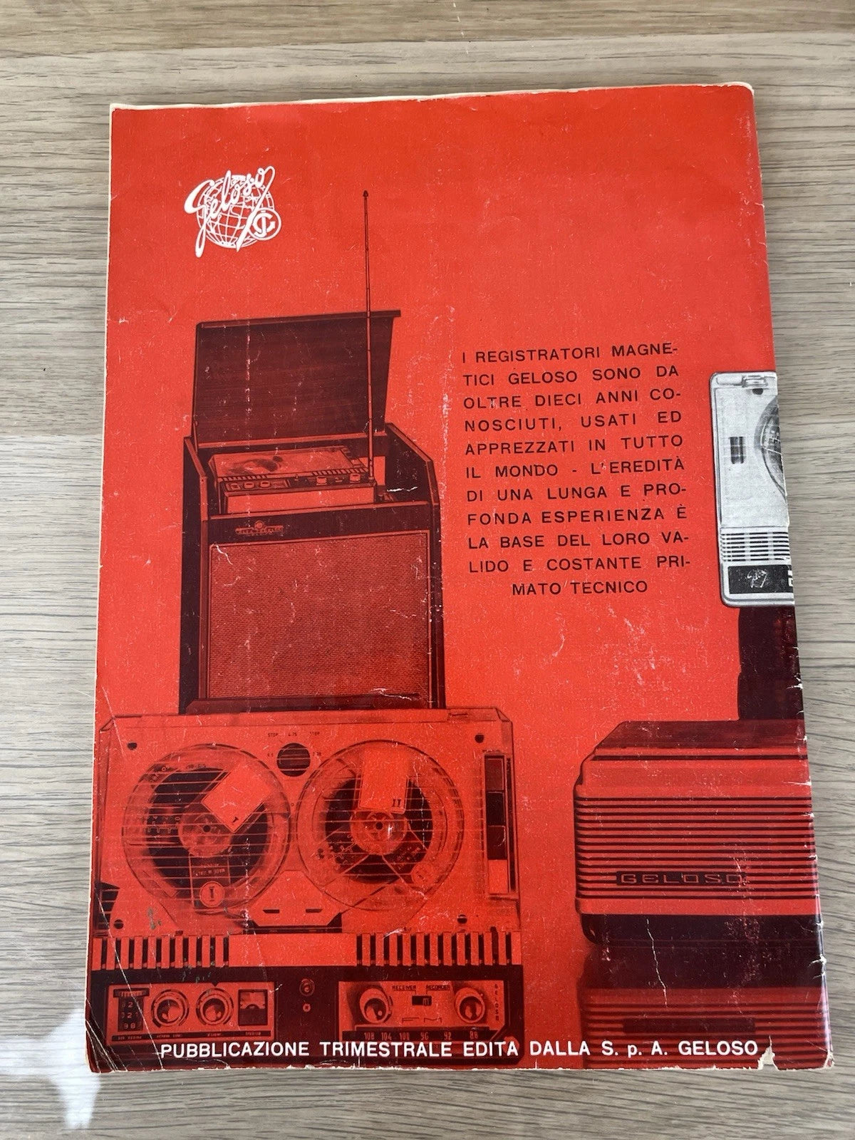 Magnetofono A Bobine Geloso G-600 Registratore Vintage Epoca Anni 60 E Cavo