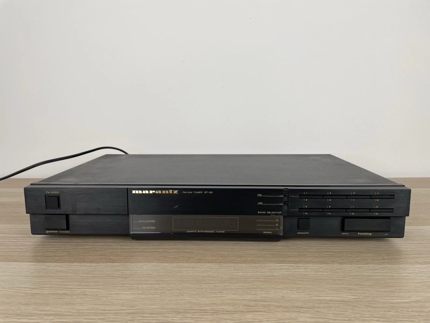 Sintonizzatore Tuner Marantz ST-35 Radio Stereo Vintage Anni 80 Nero Funzionante