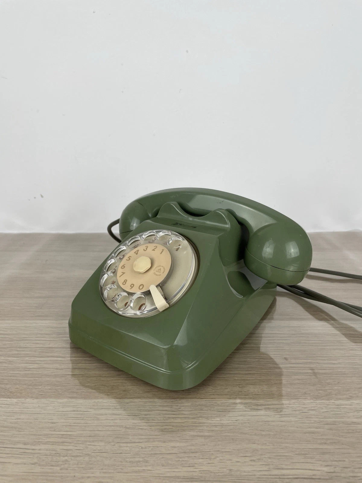 Telefono Fisso Disco Auso Siemens Telecomunicazioni Verde Oliva Lino Saltini S62