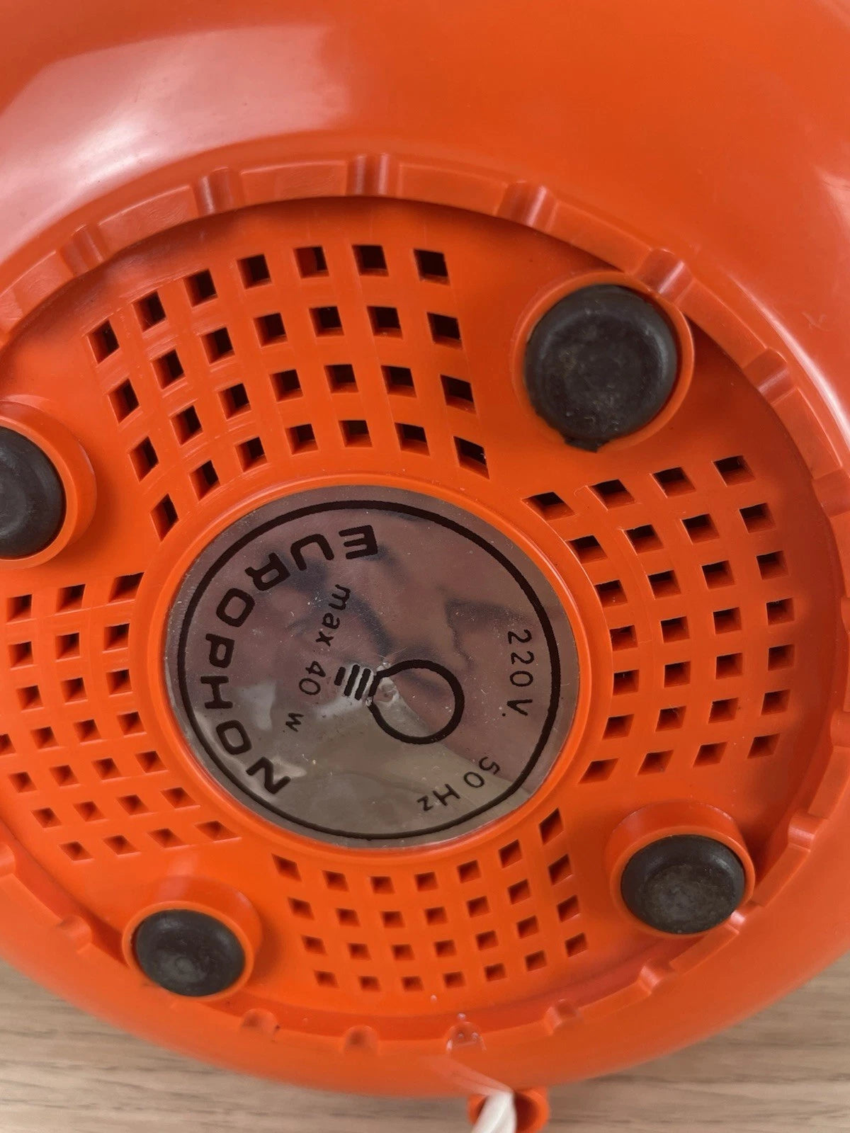 Radio Lampada 60s Europhon Design Adriano Rampoldi Vintage Space Age Arancione