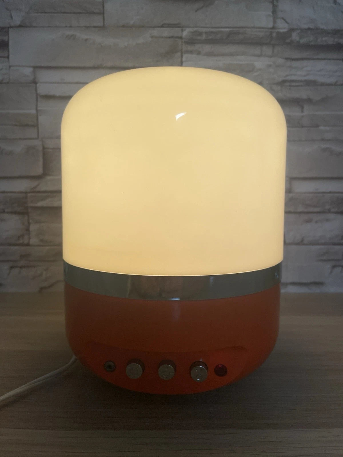 Radio Lampada 60s Europhon Design Adriano Rampoldi Vintage Space Age Arancione