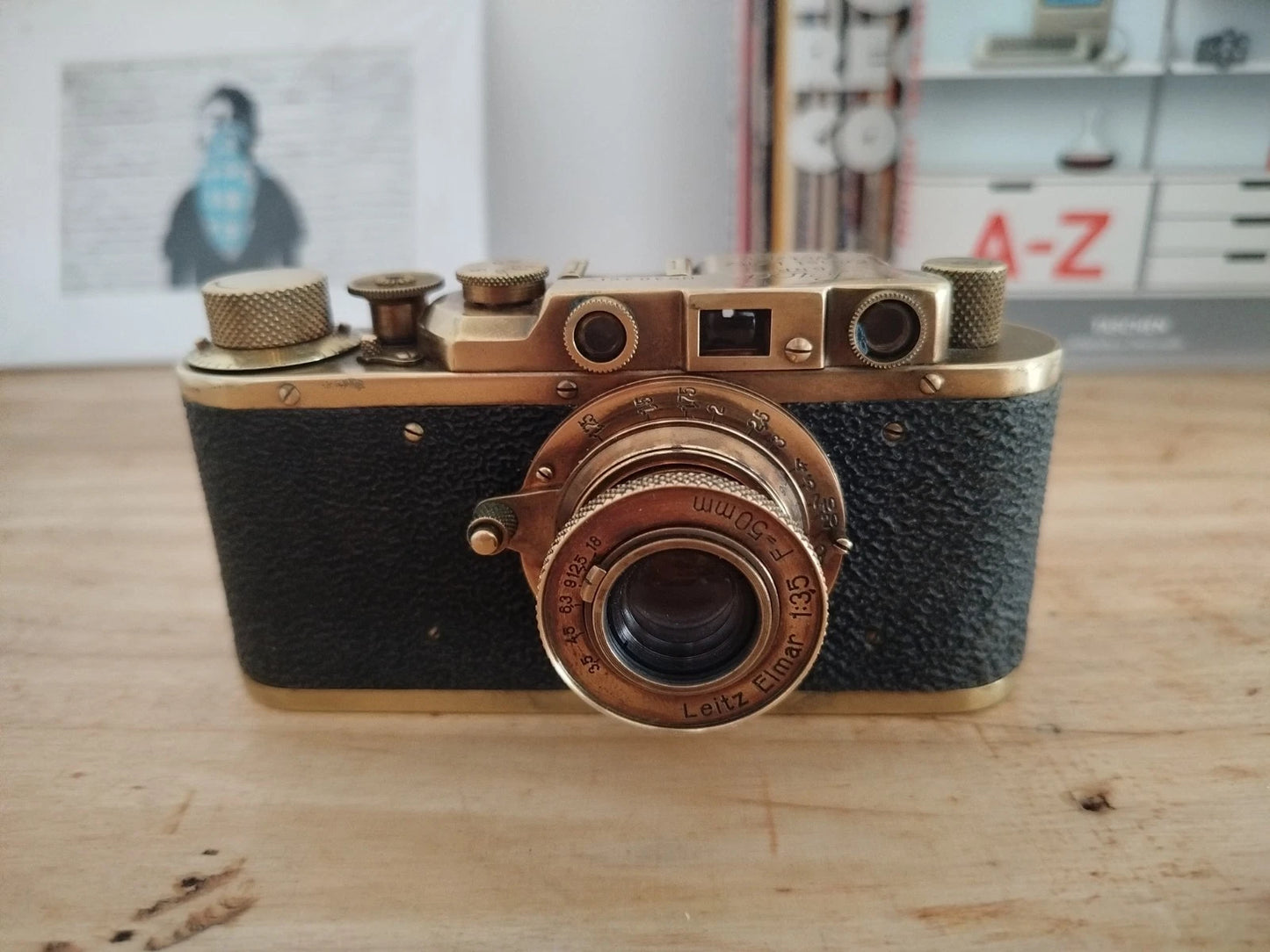 Fotocamera Analogica Leica IIIa Ernst Leitz Wetzlar Anni 30 Matricola 303617 Oro