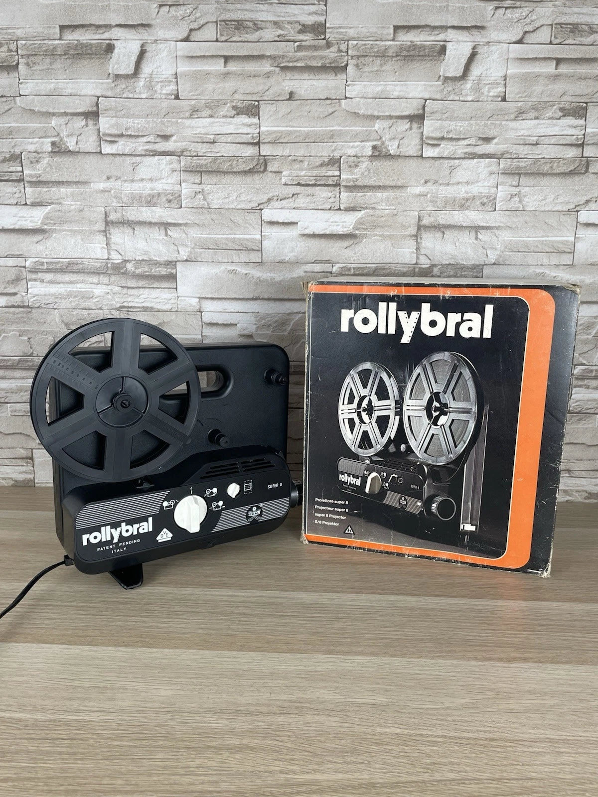 Proiettore Giocattolo Rollybral Vintage Anni '70 Super 8 Per Pezzi Di Ricambio