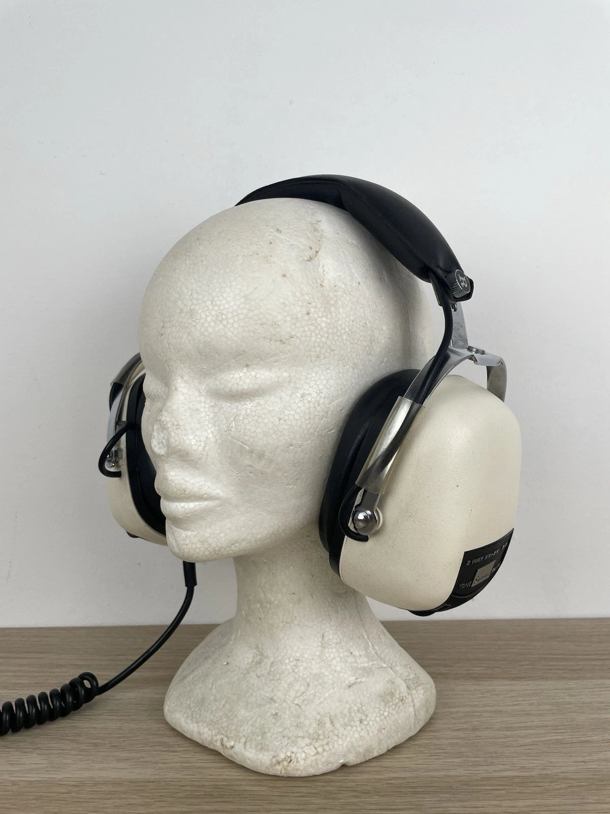 Cuffie Sansui SS L3 Vintage Epoca Anni 70/80 Giappone Bianco Testa Polistirolo