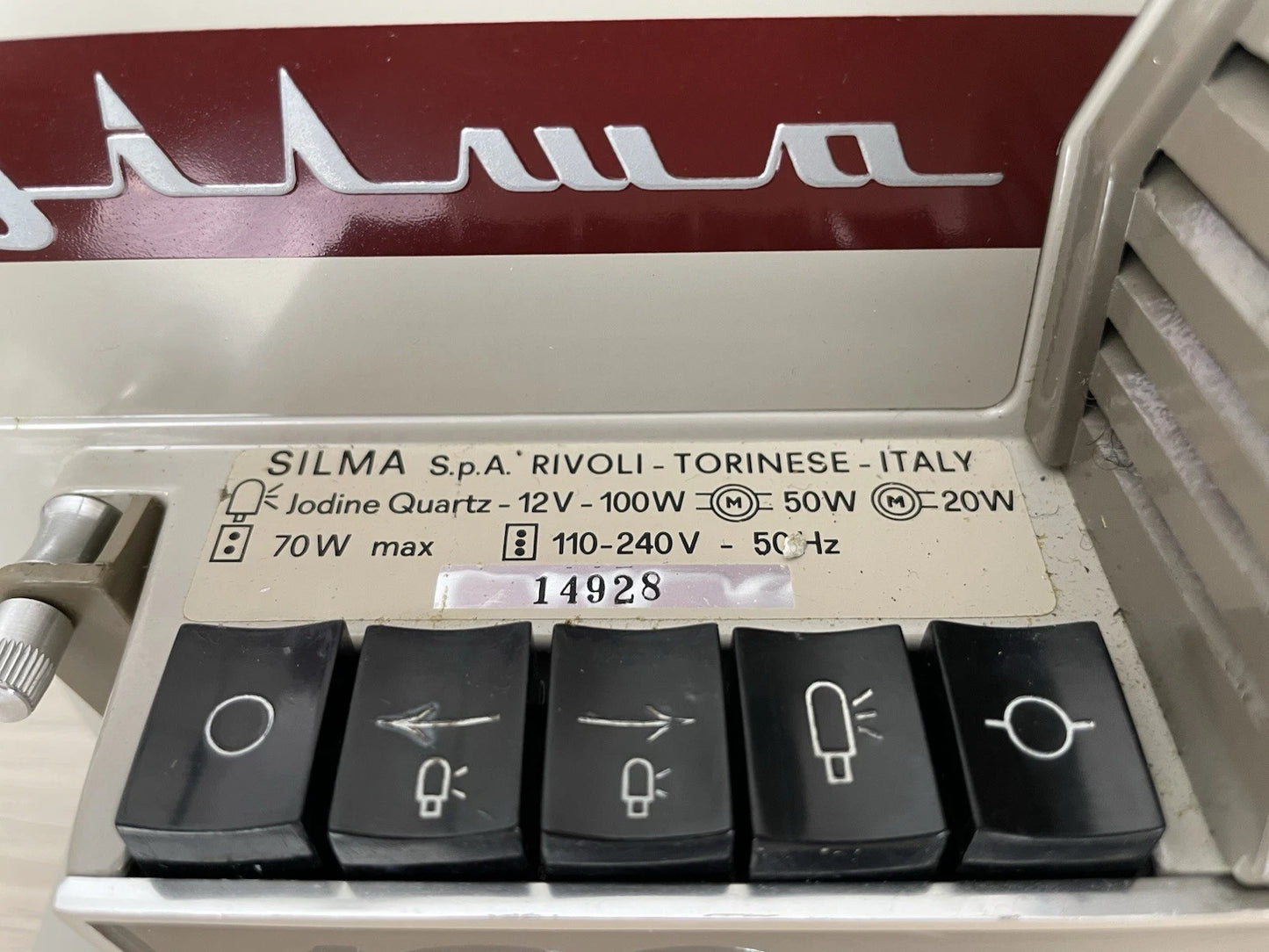 Proiettore Silma 120 m 8 Zoom Super 8 Vintage Epoca Anni 60 + Cavo Bobina Rivoli