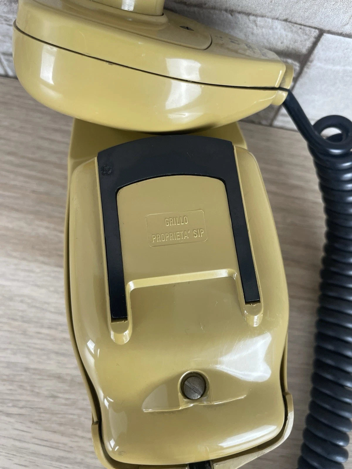 Telefono Grillo Senape Giallo Design Zanuso Sapper Vintage A Disco Siemens Auso