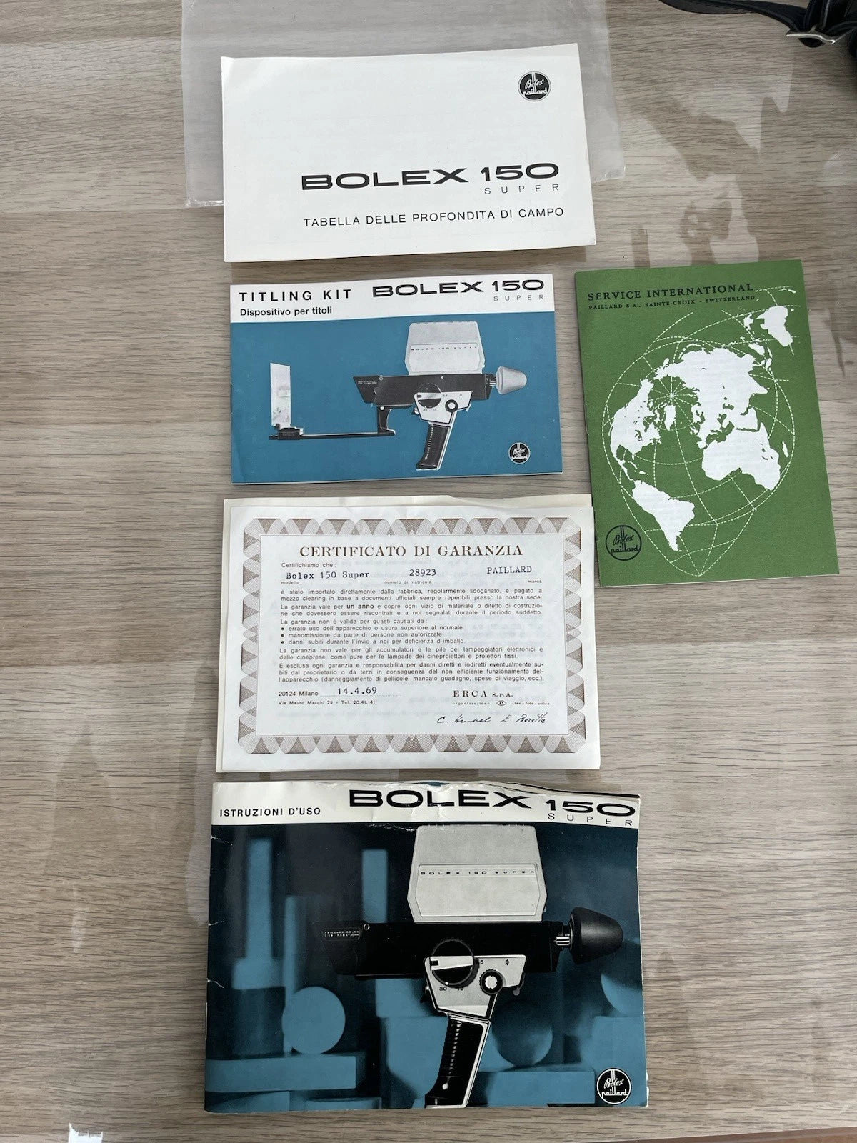 Cinepresa Bolex Paillard 150 Super Vintage Con Custodia E Istruzioni Vintage '69