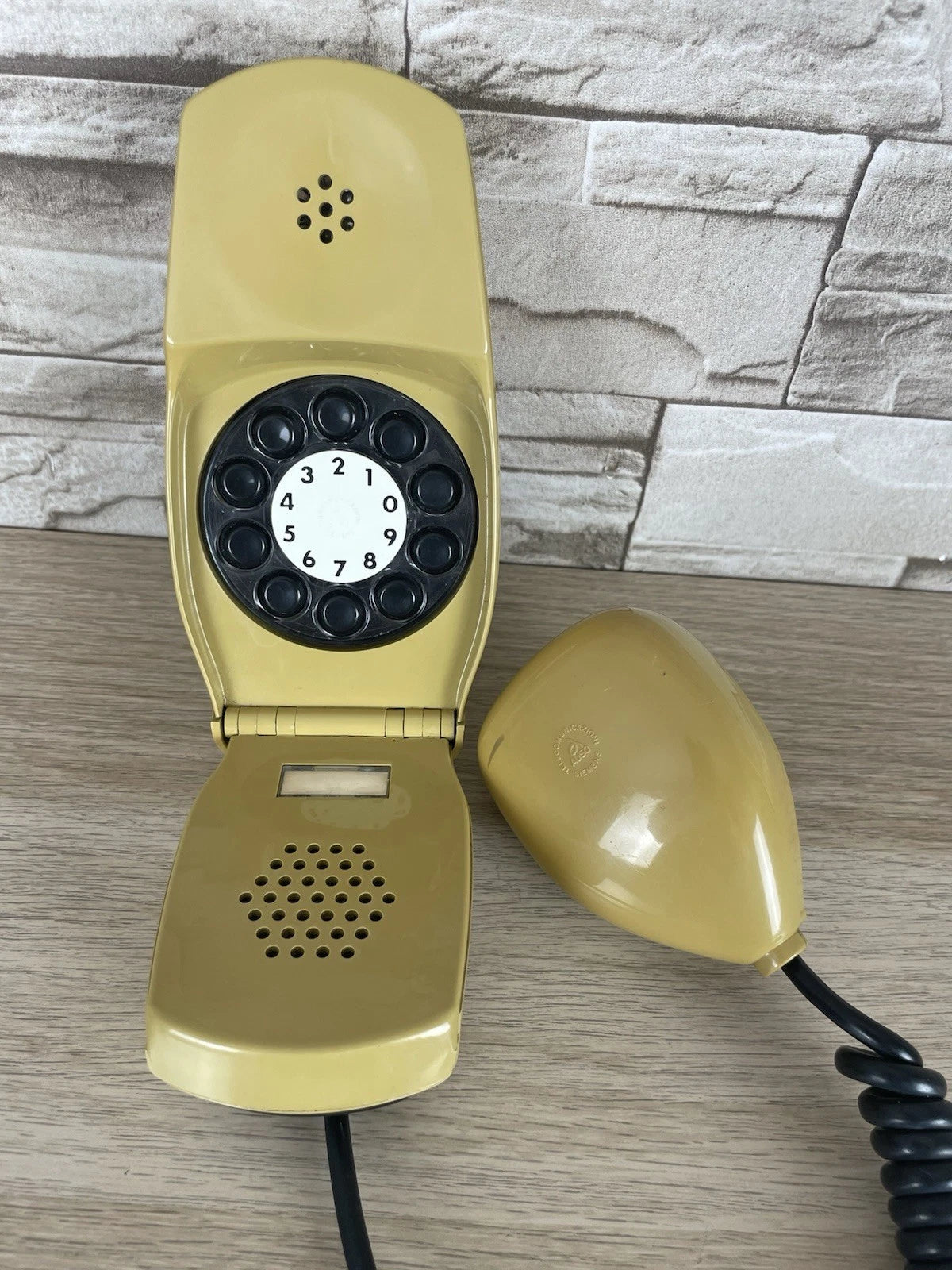 Telefono Grillo Senape Giallo Design Zanuso Sapper Vintage A Disco Siemens Auso