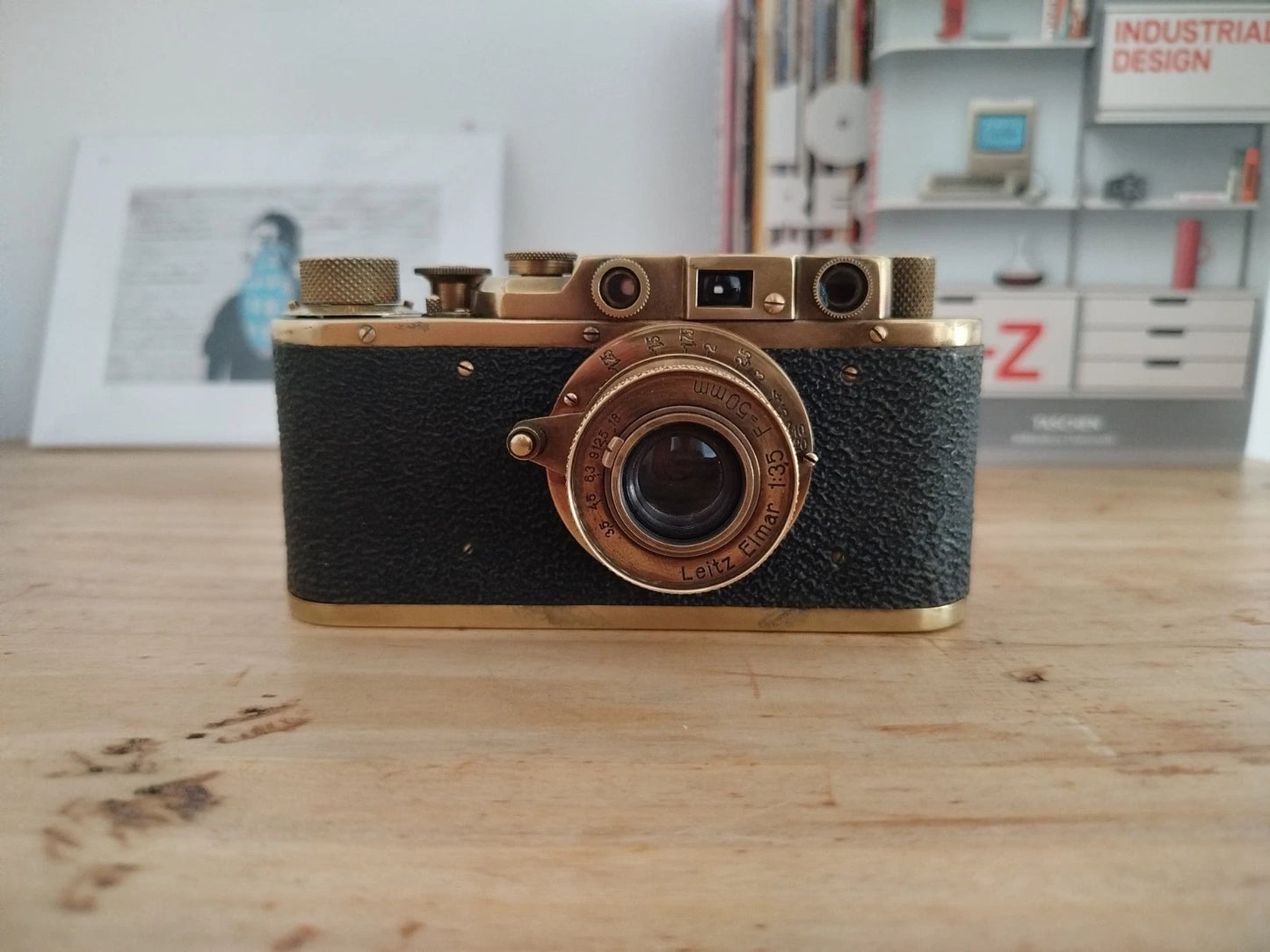 Fotocamera Analogica Leica IIIa Ernst Leitz Wetzlar Anni 30 Matricola 303617 Oro