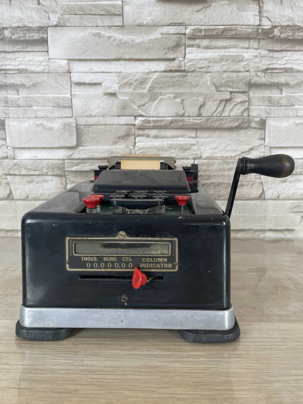 Antica Calcolatrice Remington Rand Manuale Vintage Epoca Anni 30 Nera USA