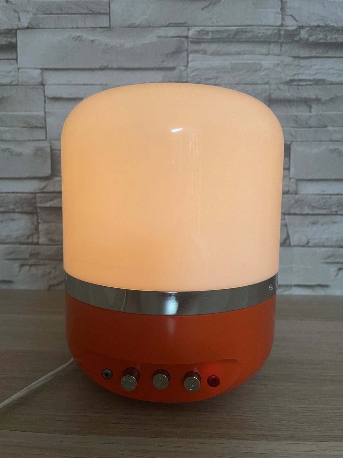 Radio Lampada 60s Europhon Design Adriano Rampoldi Vintage Space Age Arancione