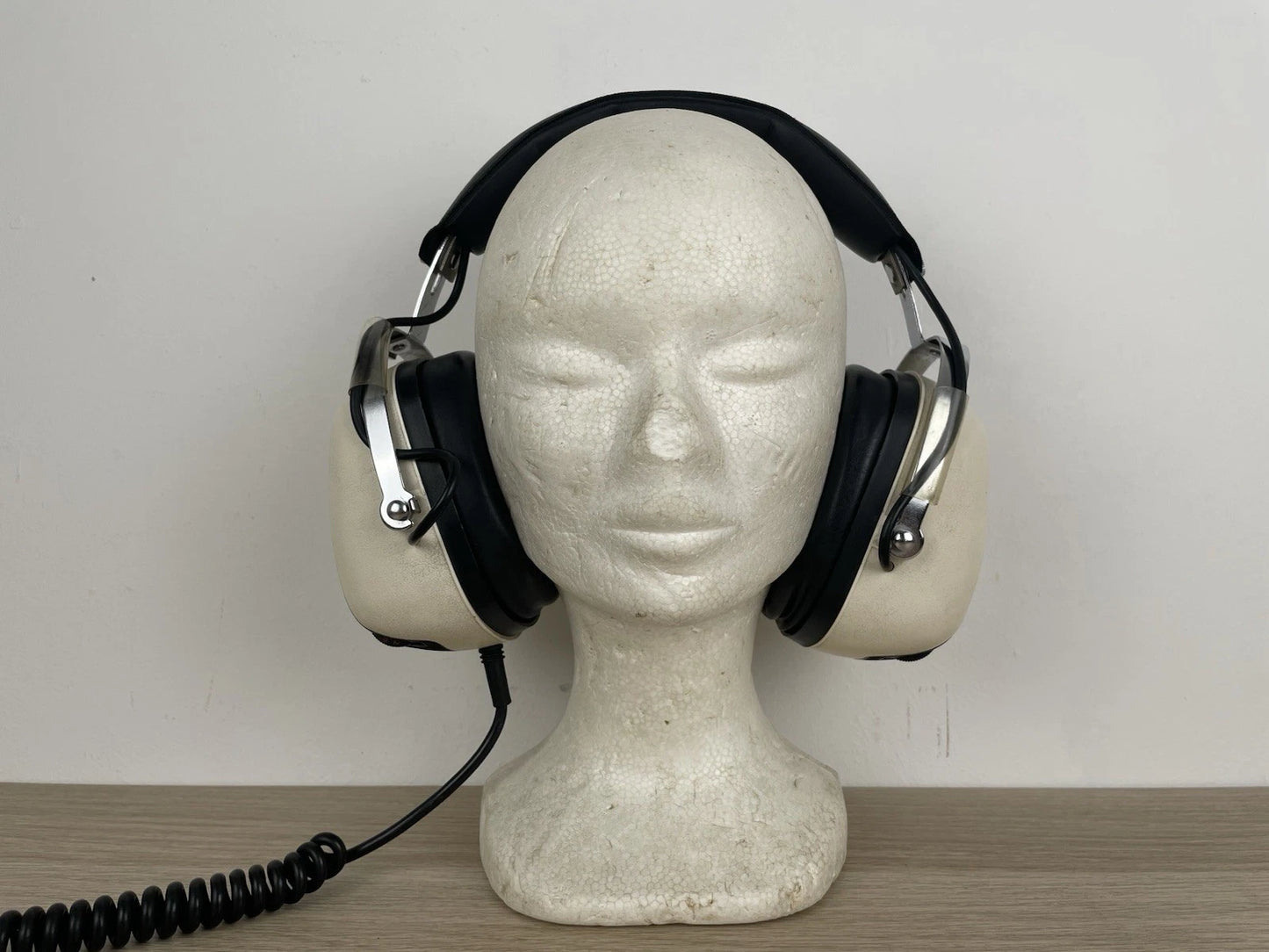 Cuffie Sansui SS L3 Vintage Epoca Anni 70/80 Giappone Bianco Testa Polistirolo