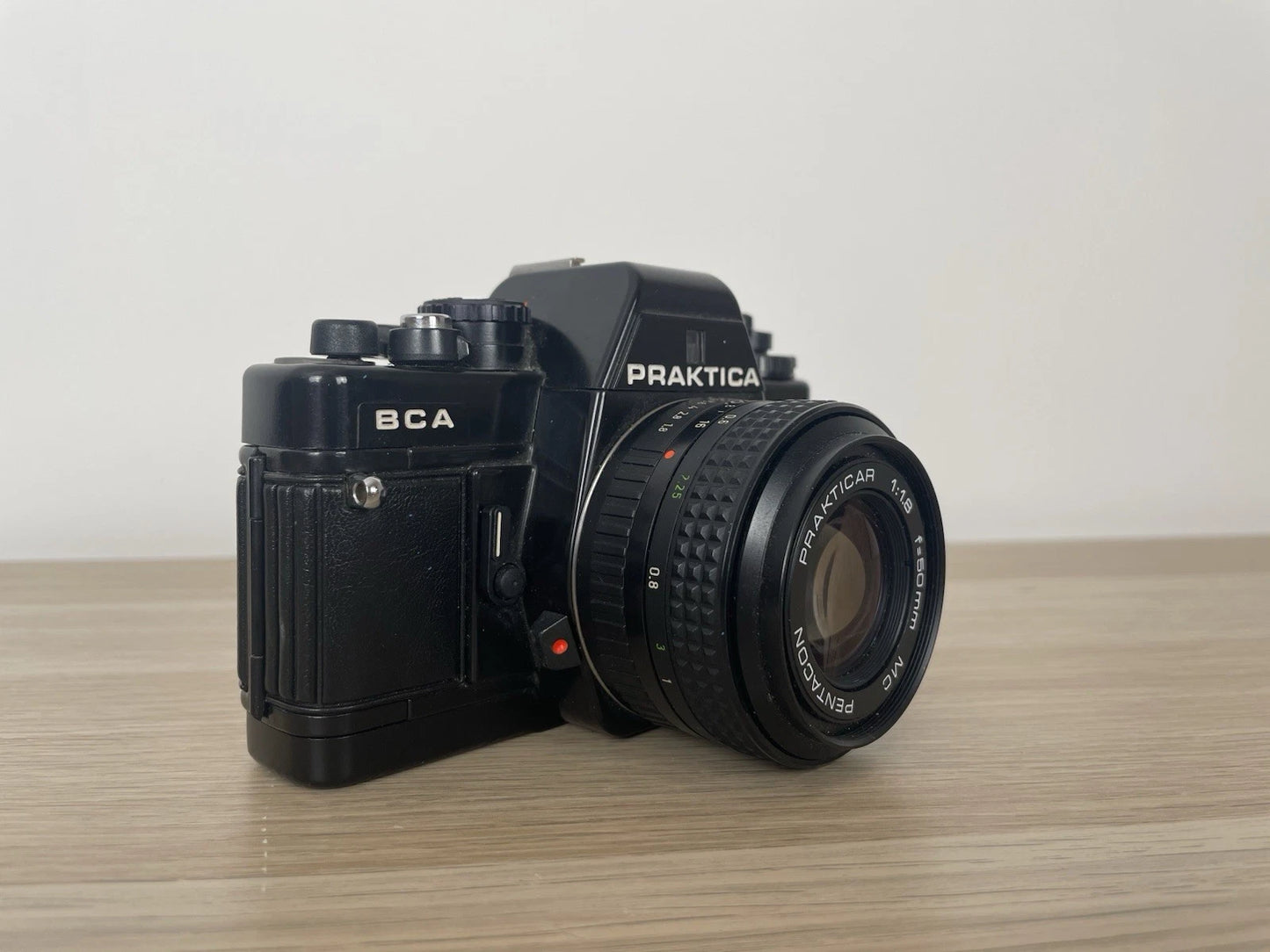 Fotocamera Praktica BCA Electronic Analogica Reflex 35 mm Flash Obiettivo Nero