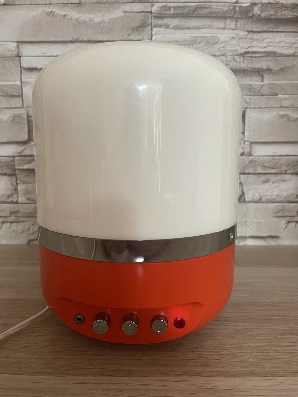 Radio Lampada 60s Europhon Design Adriano Rampoldi Vintage Space Age Arancione