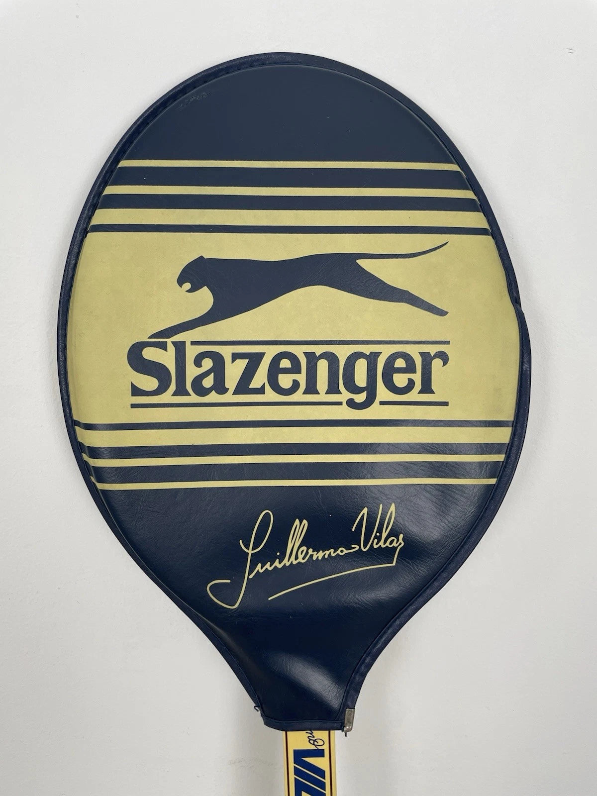 Racchetta Da Tennis Slazenger Guillermo Vilas Junior Frame Vintage Legno 41/8"