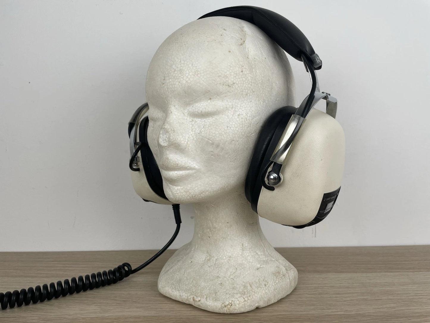 Cuffie Sansui SS L3 Vintage Epoca Anni 70/80 Giappone Bianco Testa Polistirolo