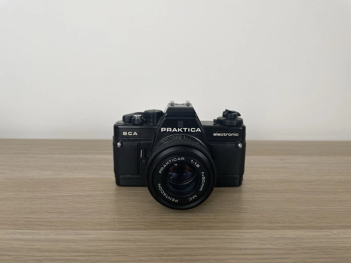 Fotocamera Praktica BCA Electronic Analogica Reflex 35 mm Flash Obiettivo Nero